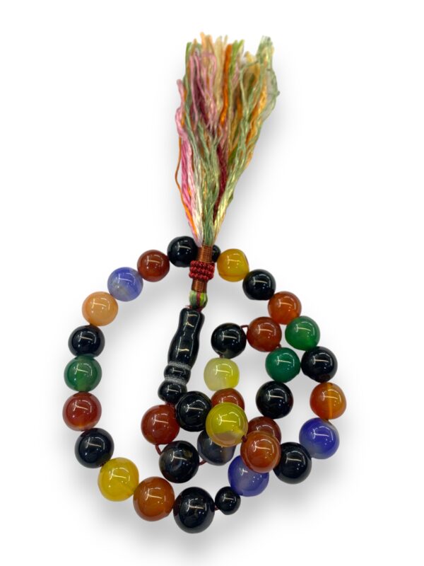 Agate/Aqeeq Multicolor (33 Beads)