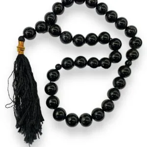 Black Agate/Aqeeq (33 Beads)