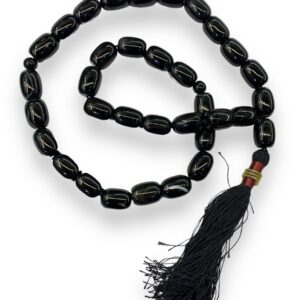Black Agate/Aqeeq (33 Beads)