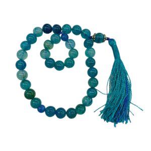 Blue Agate/Aqeeq (33 Beads)